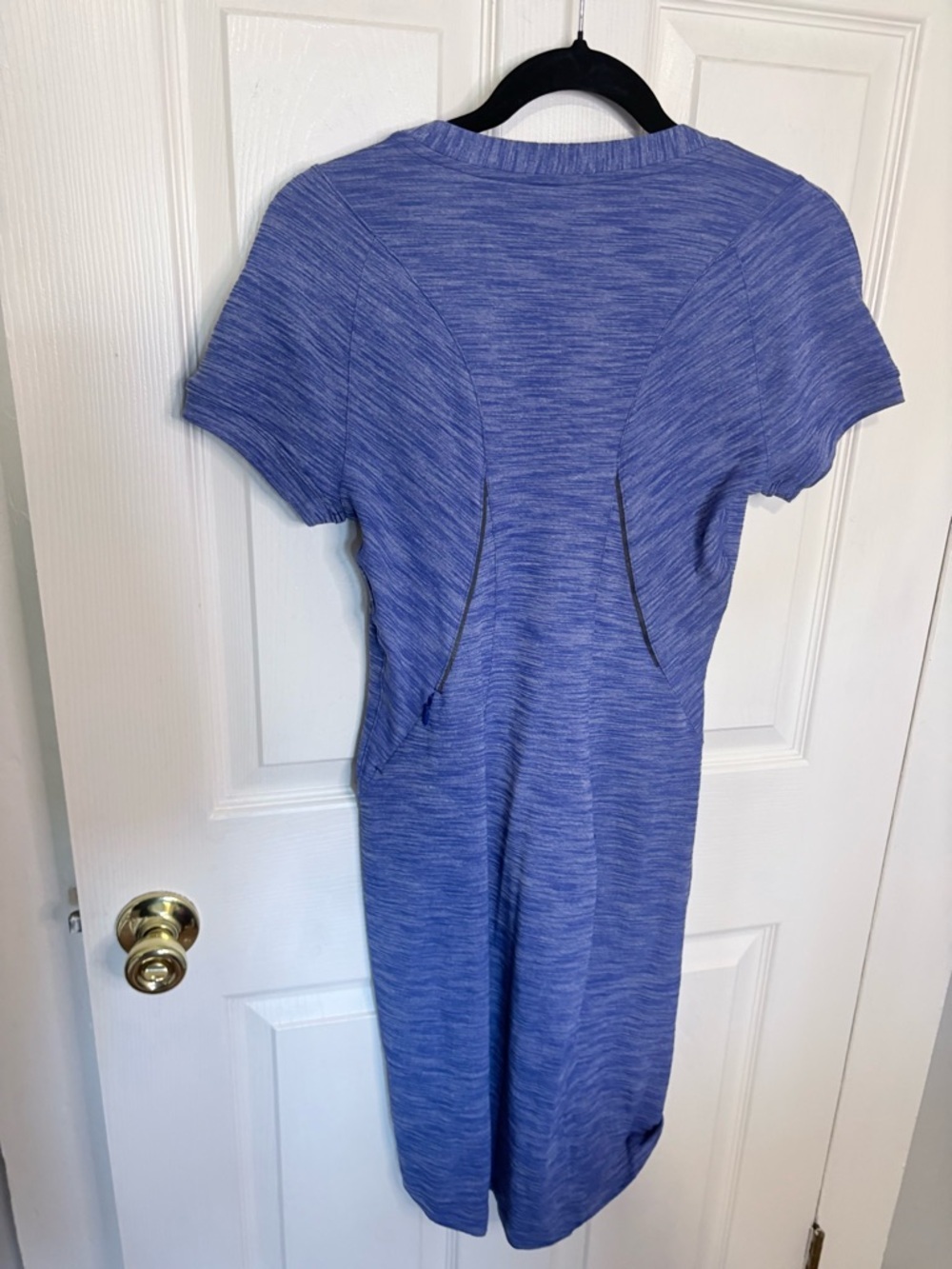 Lululemon &go Where-To Dress Heathered Sapphire Blue Rulu Travel Dress Size 6 - Picture 6 of 10